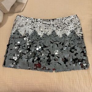 H&M Sequined Mini Skirt NWT size 18